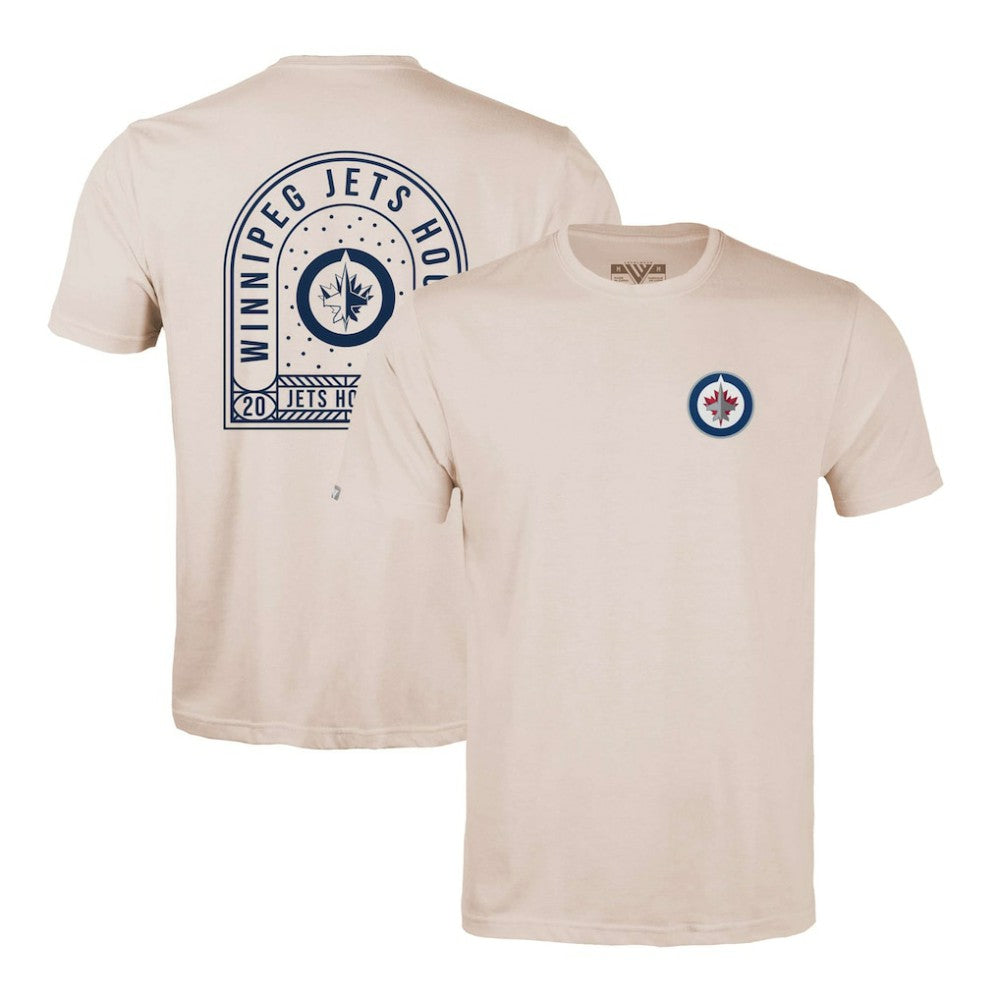 Winnipeg Jets Levelwear Richmond Stained Glass T-Shirt Khaki