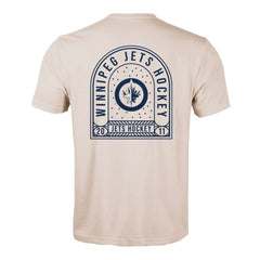 Winnipeg Jets Levelwear Richmond Stained Glass T-Shirt Khaki