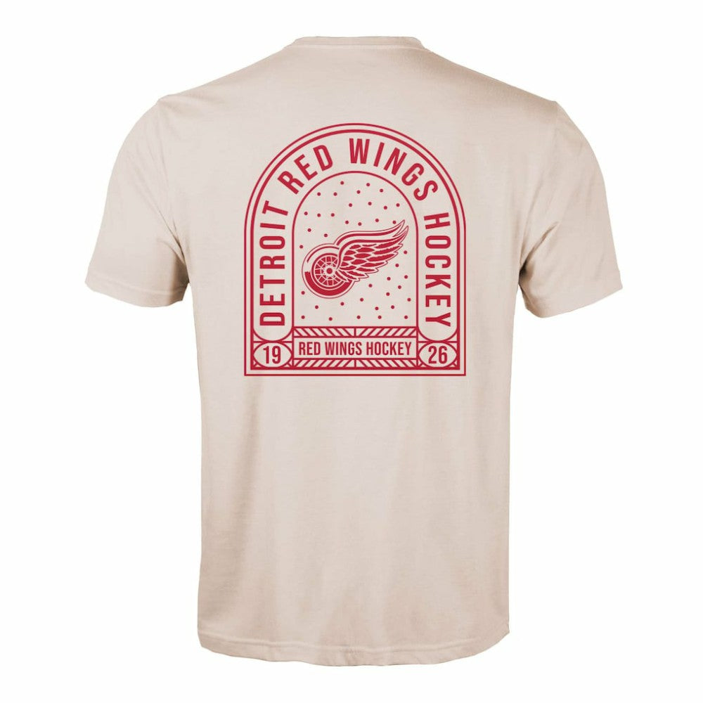 Detroit Red Wings Levelwear Richmond Stained Glass T-Shirt Khaki