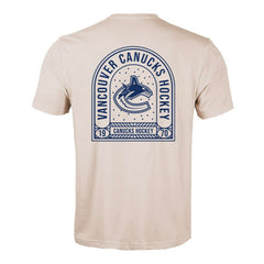Vancouver Canucks Levelwear Richmond Stained Glass T-Shirt Khaki