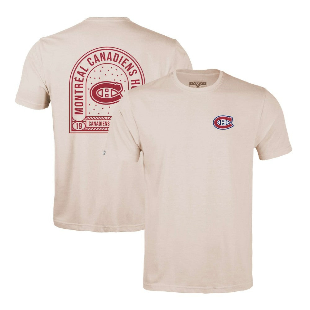 Montreal Canadiens Levelwear Richmond Stained Glass T-Shirt Khaki