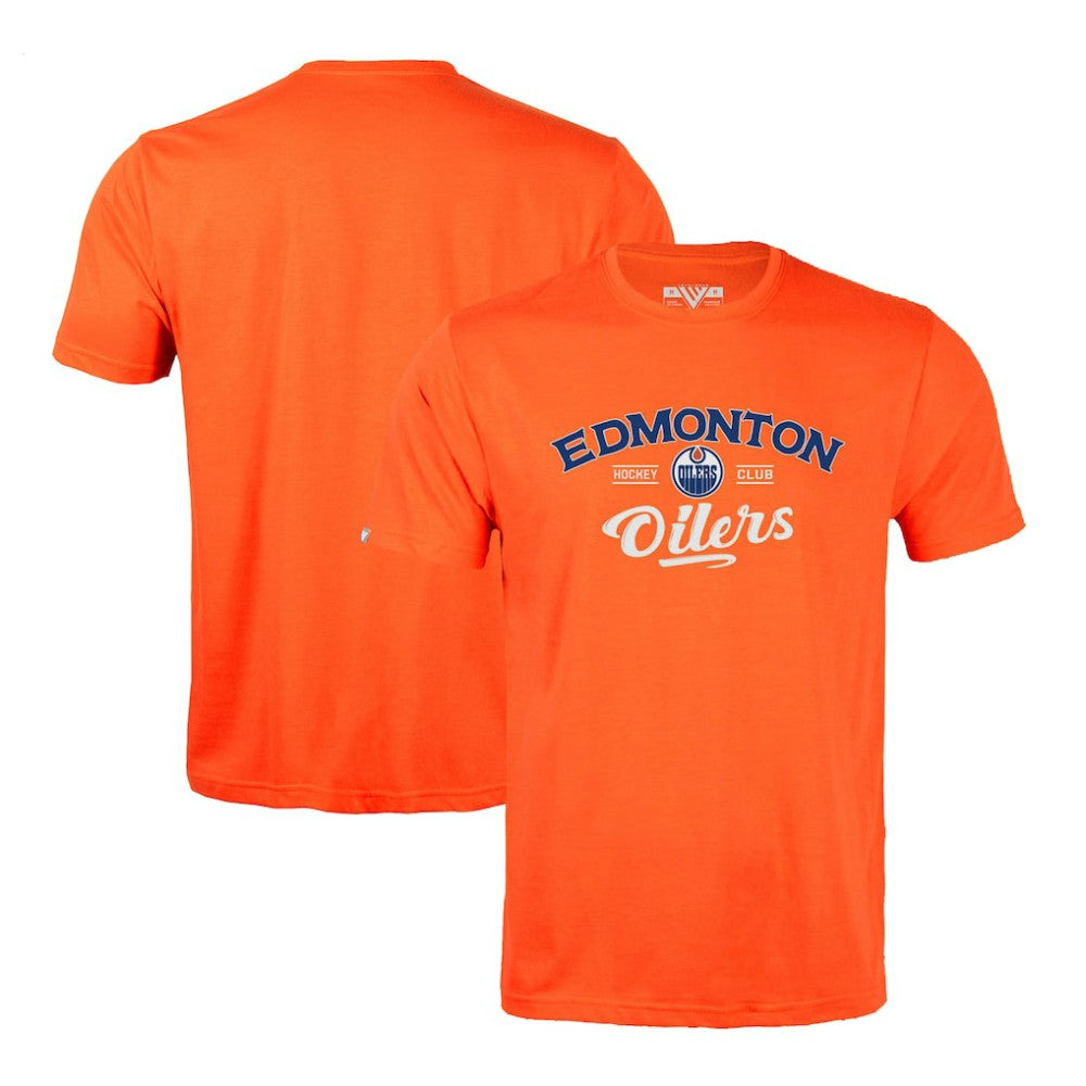 Edmonton Oilers Levelwear Richmond Ice Wall T-Shirt Orange