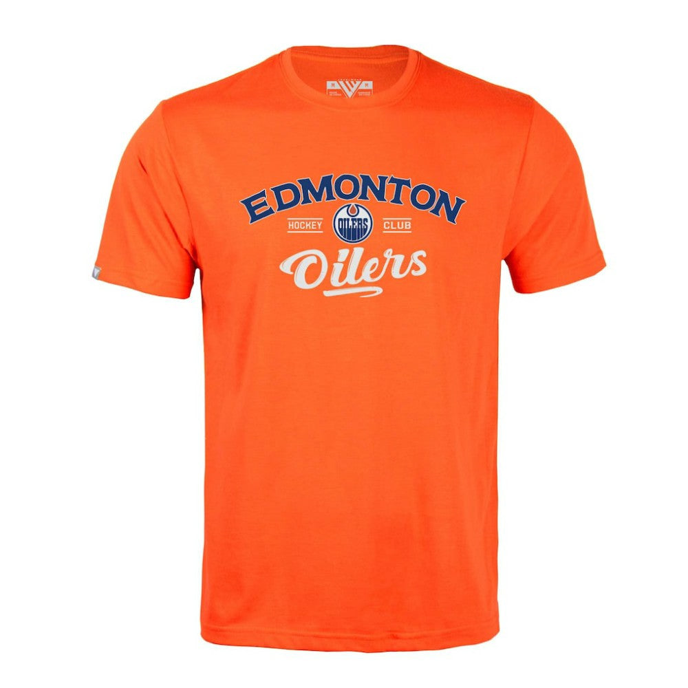 Edmonton Oilers Levelwear Richmond Ice Wall T-Shirt Orange