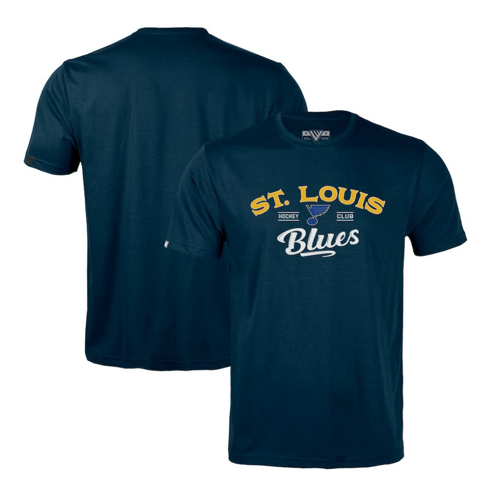 St. Louis Blues Levelwear Richmond Ice Wall T-Shirt Navy