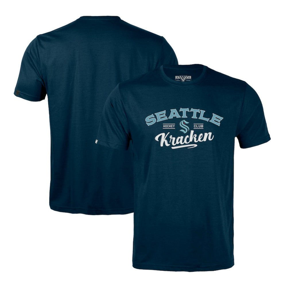 Seattle Kraken Levelwear Richmond Ice Wall T-Shirt Deep Sea Blue