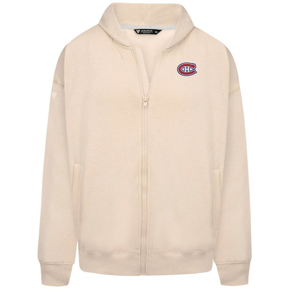Montreal Canadiens Levelwear Uphill Stained Glass Full-Zip Hoodie Jacket Khaki