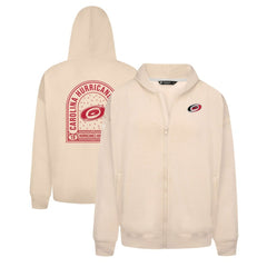 Carolina Hurricanes Levelwear Uphill Stained Glass Full-Zip Hoodie Jacket Khaki