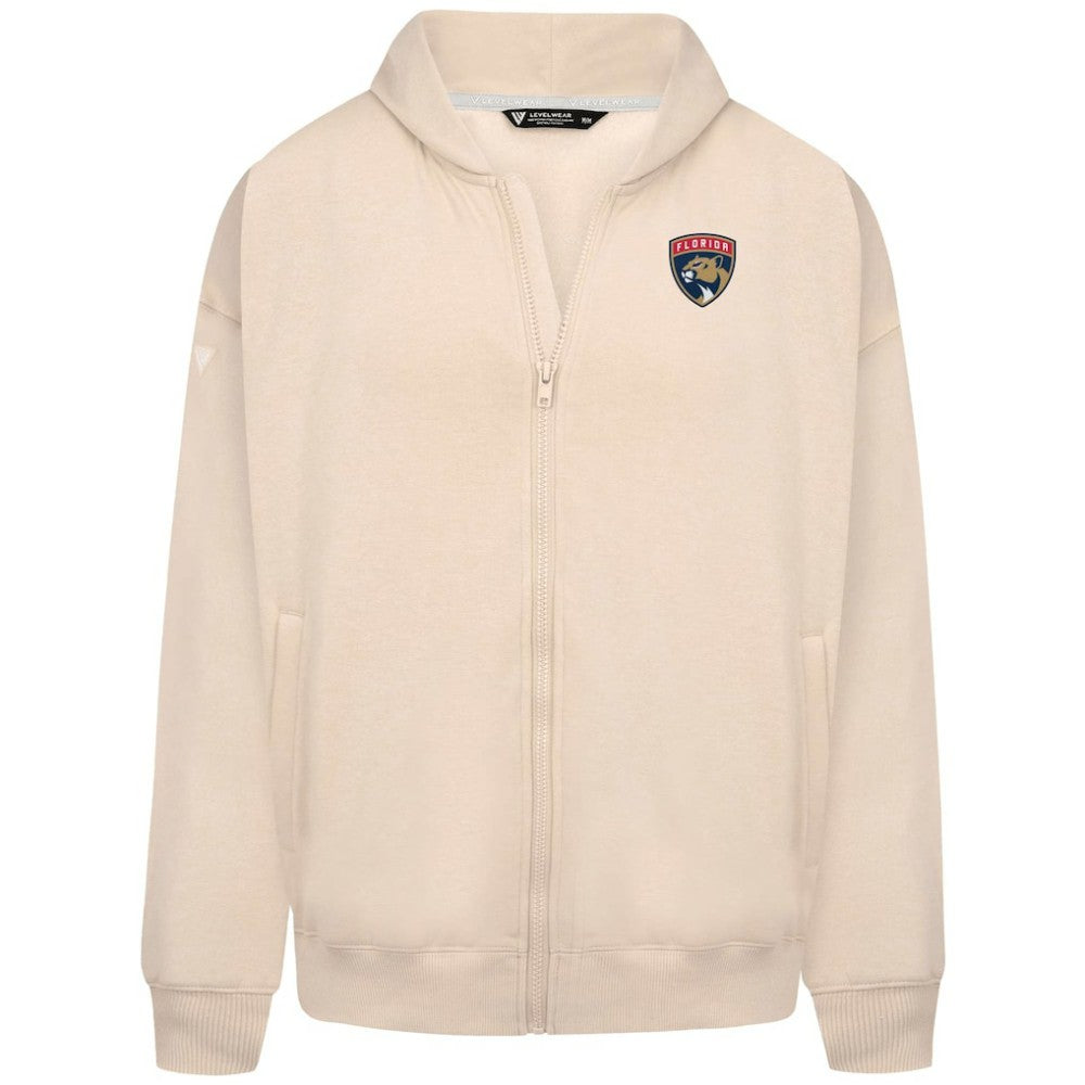 Florida Panthers Levelwear Uphill Stained Glass Full-Zip Hoodie Jacket Khaki