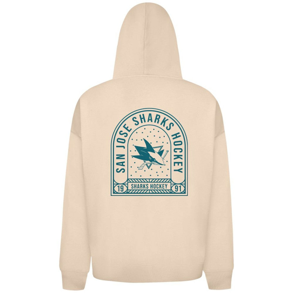 San Jose Sharks Levelwear Uphill Stained Glass Full-Zip Hoodie Jacket Khaki