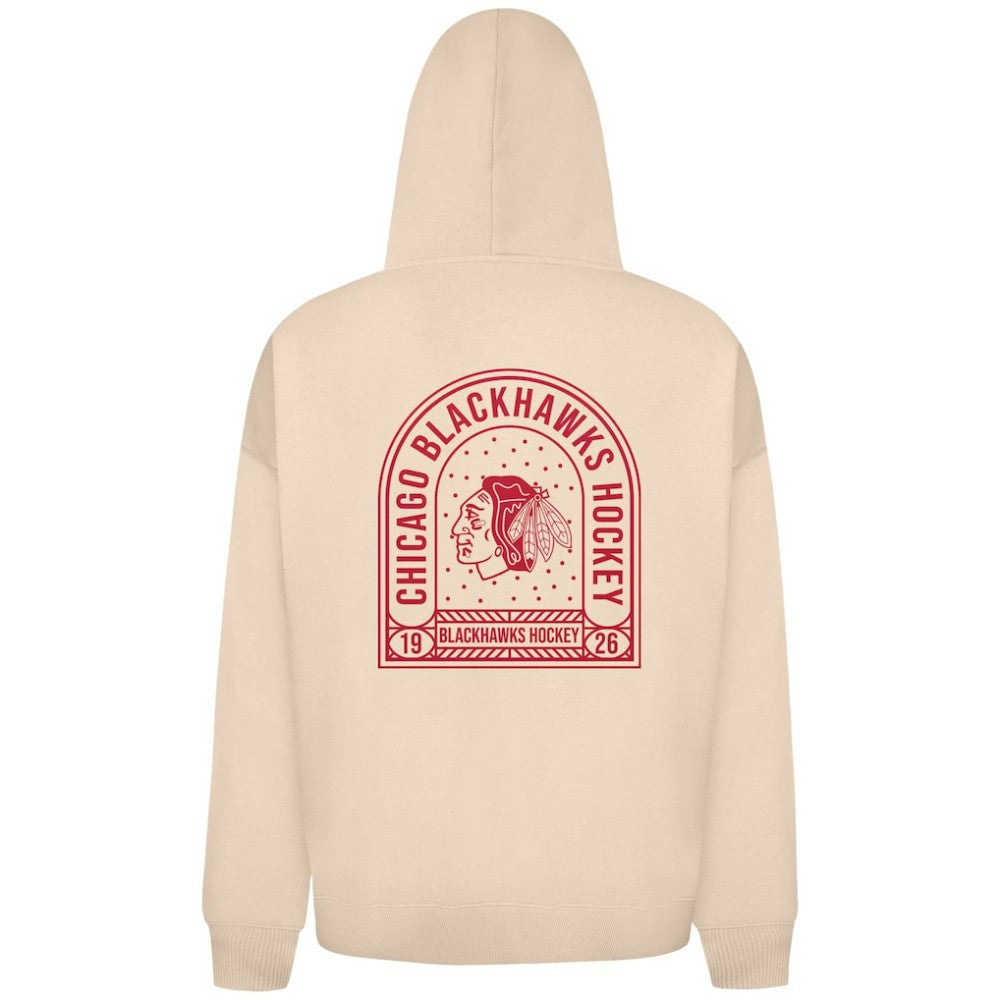 Chicago Blackhawks Levelwear Uphill Stained Glass Full-Zip Hoodie Jacket Khaki