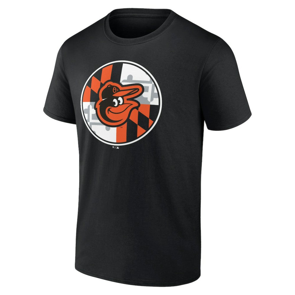 Baltimore Orioles Flag T-Shirt Black