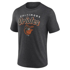 Baltimore Orioles Wonderment Tri-Blend T-Shirt Charcoal