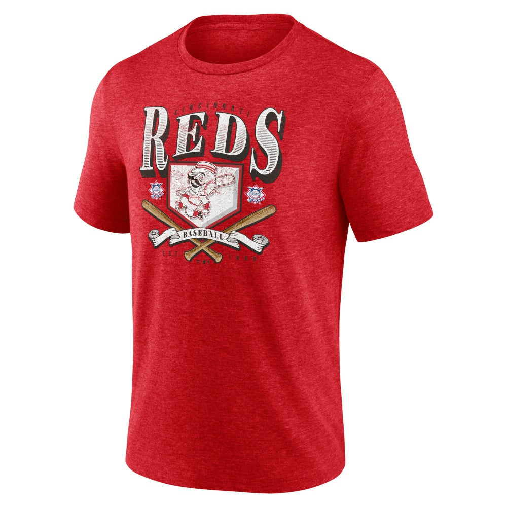 Cincinnati Reds Home Tri-Blend T-Shirt Red