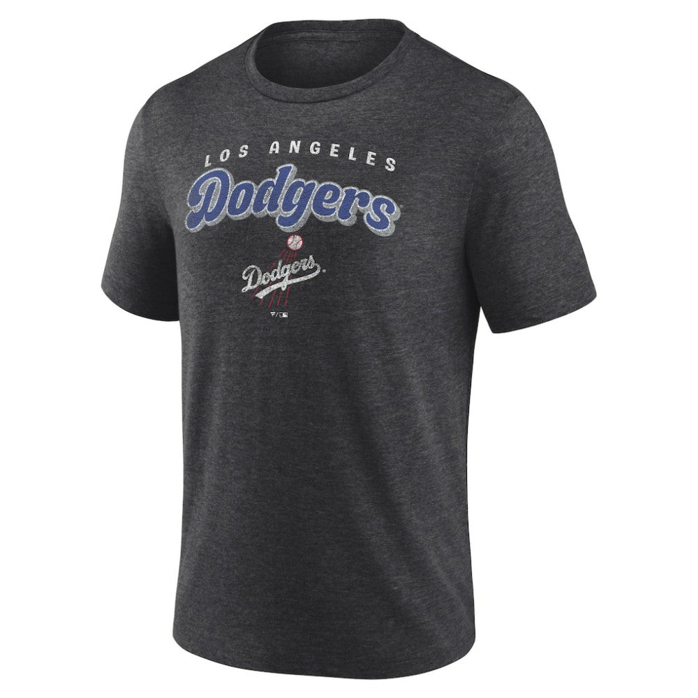 Los Angeles Dodgers Wonderment Tri-Blend T-Shirt Charcoal