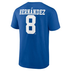 Enrique Hernandez Los Angeles Dodgers Icon Player Name & Number T-Shirt Royal