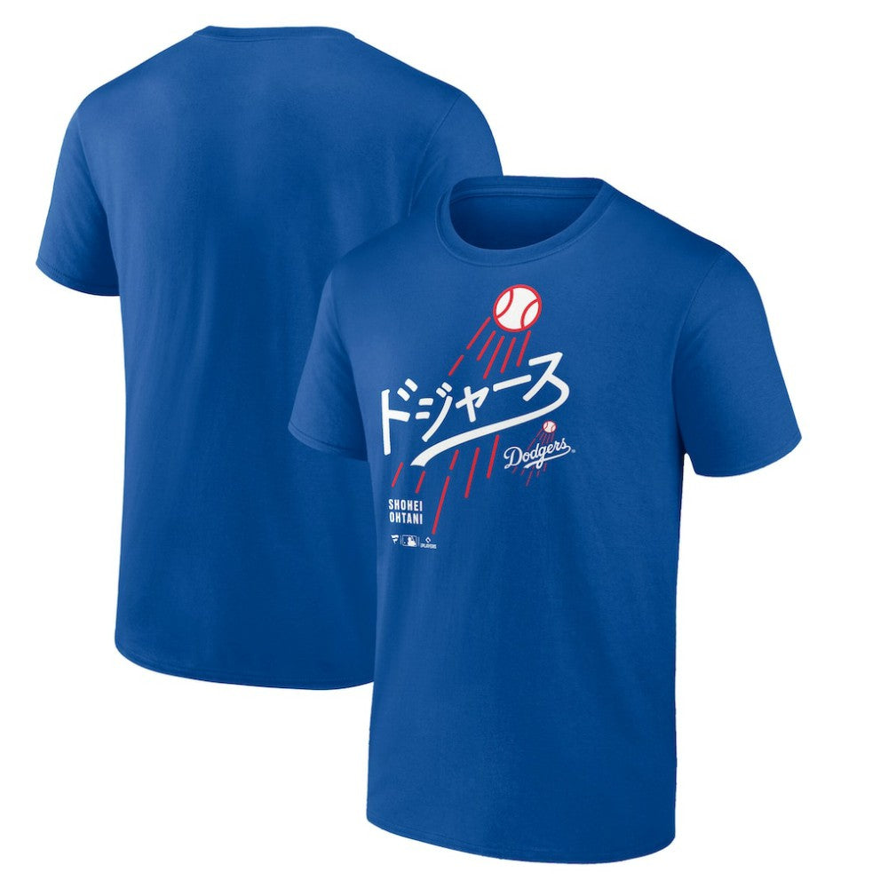 Shohei Ohtani Los Angeles Dodgers Japanese Letters T-Shirt Royal