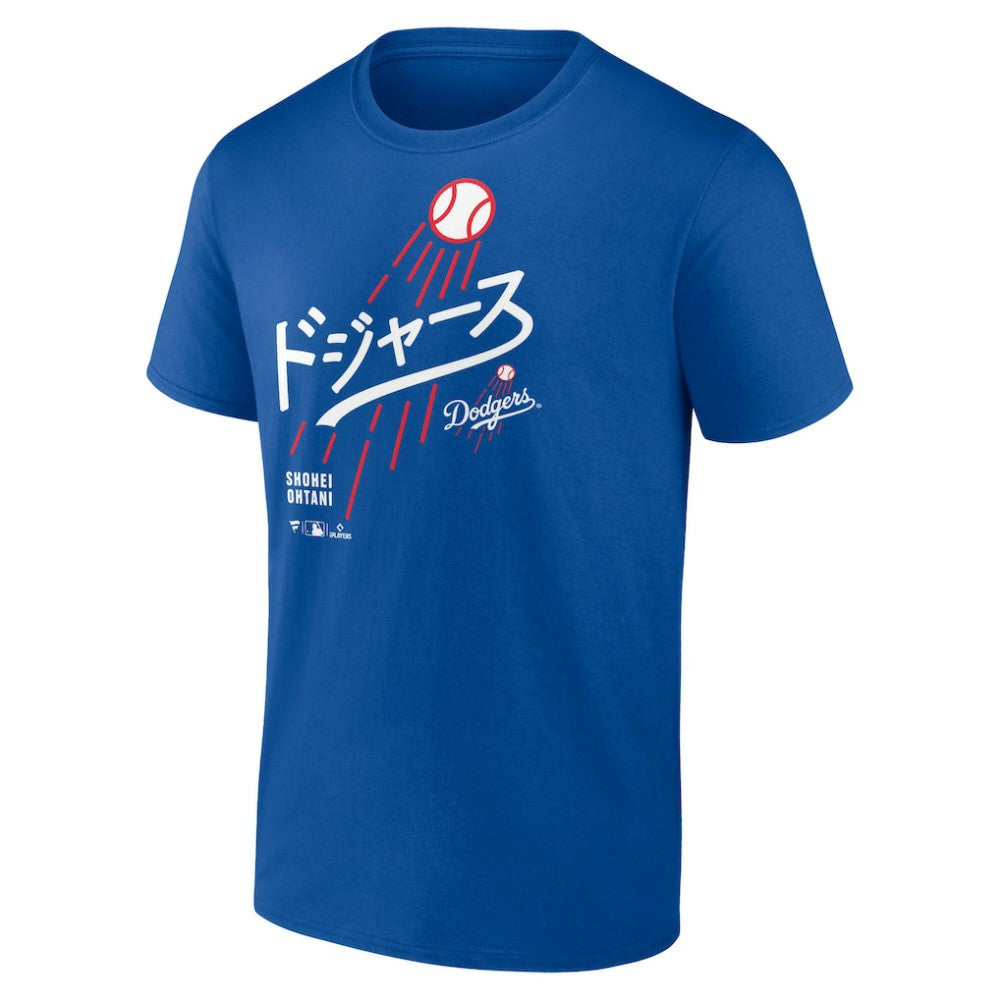 Shohei Ohtani Los Angeles Dodgers Japanese Letters T-Shirt Royal