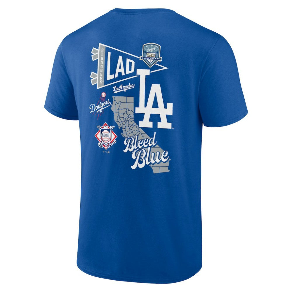 Los Angeles Dodgers Split Zone T-Shirt Royal