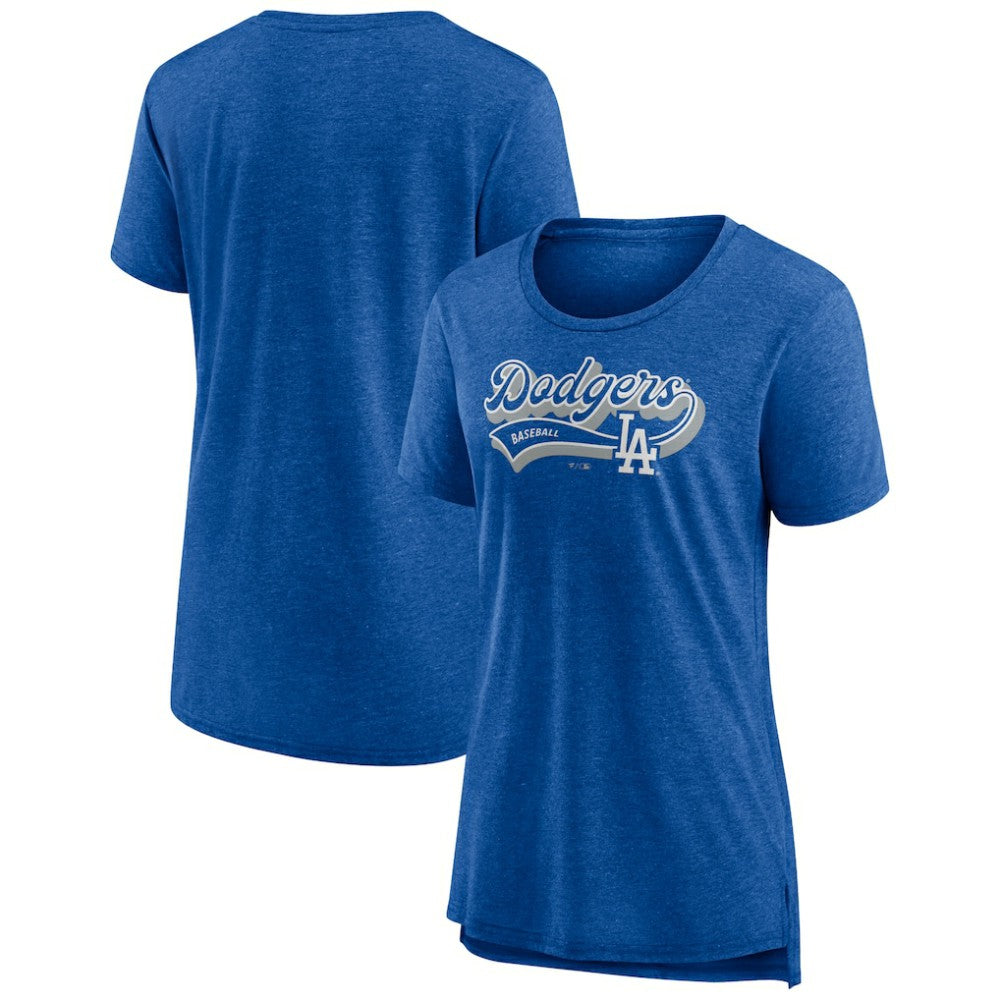Los Angeles Dodgers Women's League Leader Tri-Blend T-Shirt Royal