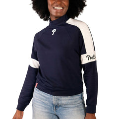 Philadelphia Phillies Lusso Women's Monica Pullover Sweatshirt Navy