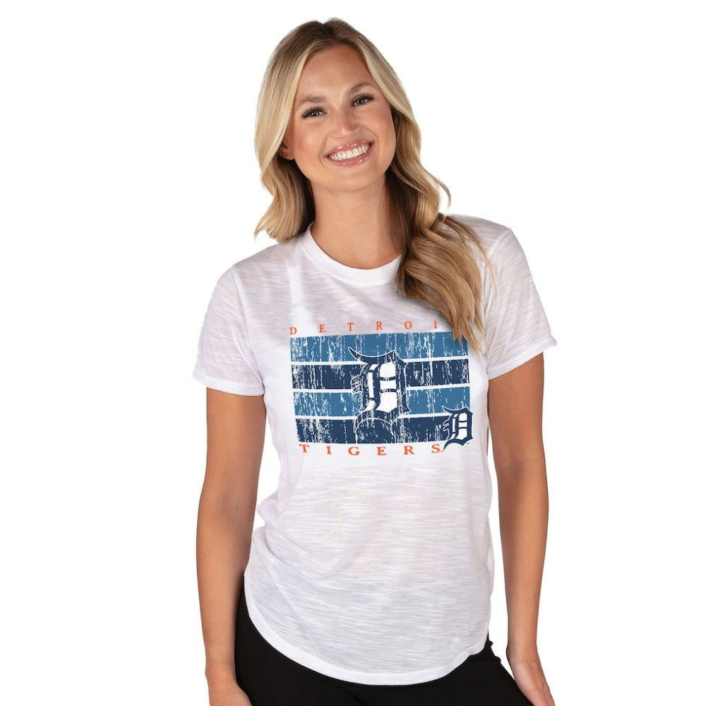 Detroit Tigers Concepts Sport Women's Infuse Knit Top White