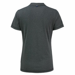 Houston Astros Cutter & Buck Women's Forge Stretch Blade DryTec V-Neck Polo Heather Black