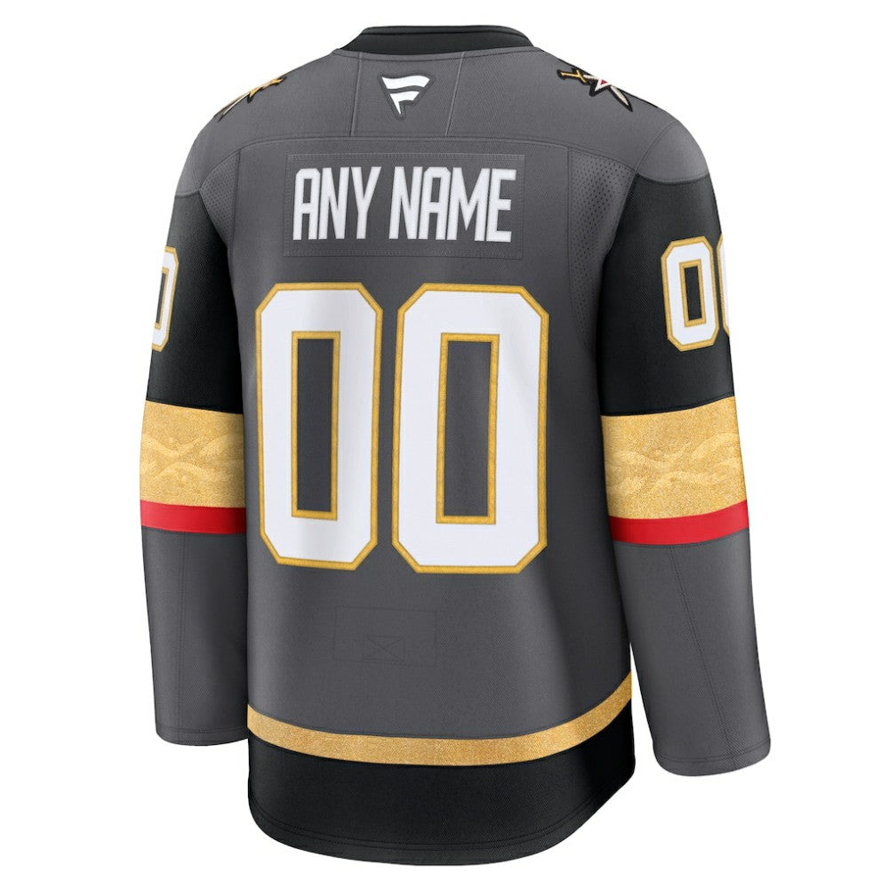 Vegas Golden Knights Fanatics Alternate Premium Custom Jersey Gray