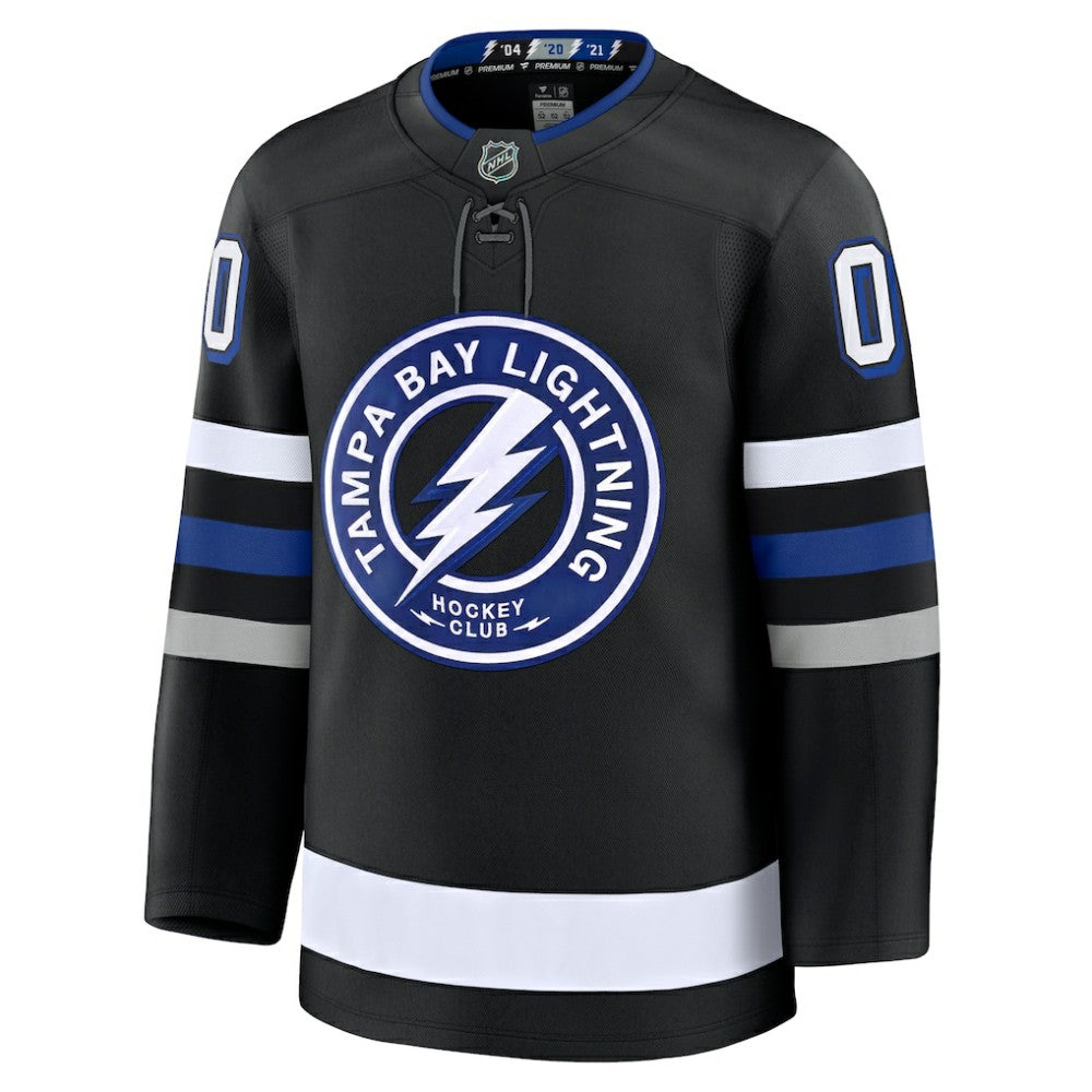 Tampa Bay Lightning Fanatics Alternate Premium Custom Jersey Black