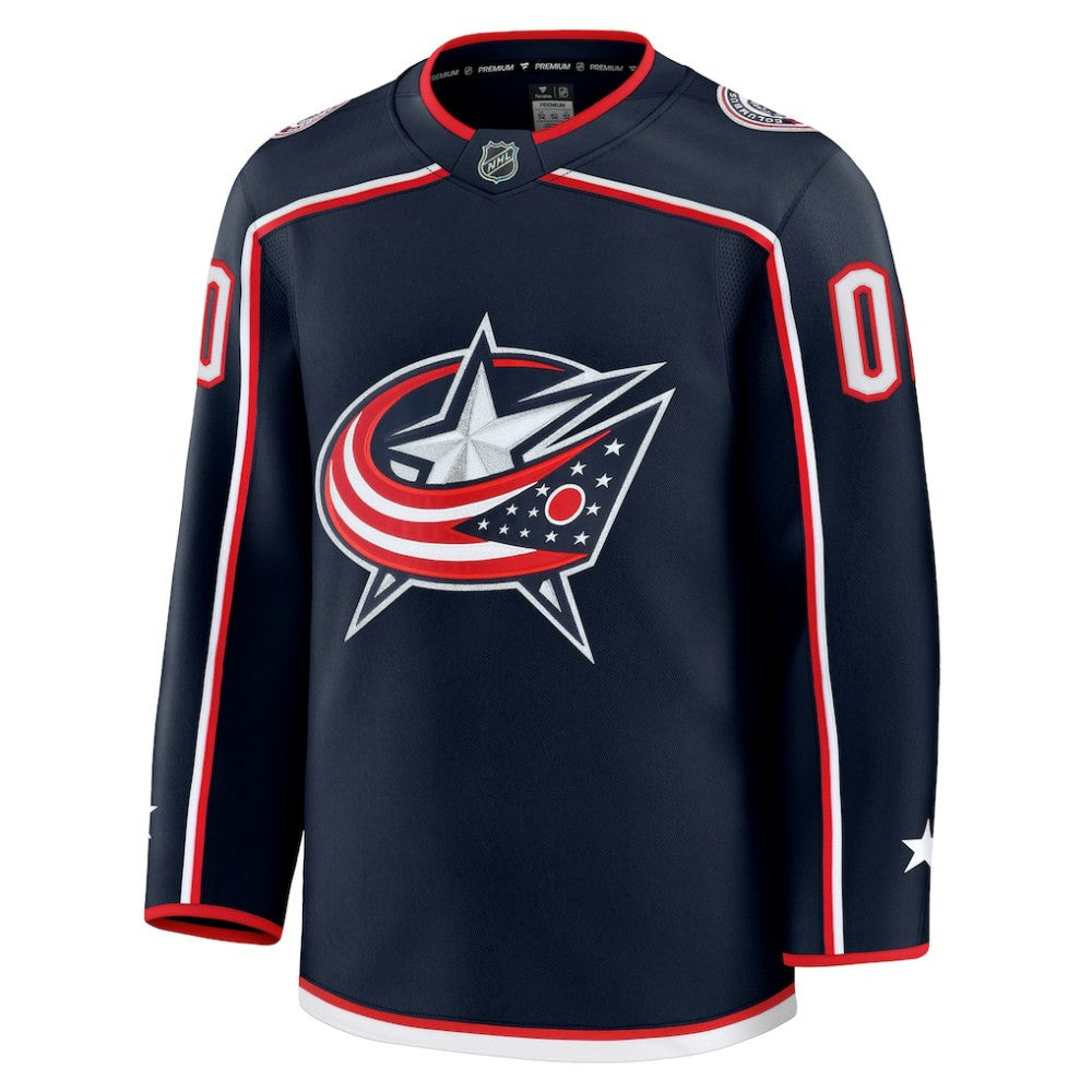 Columbus Blue Jackets Fanatics Home Premium Custom Jersey Navy