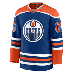 Edmonton Oilers Fanatics Home Premium Custom Jersey Royal