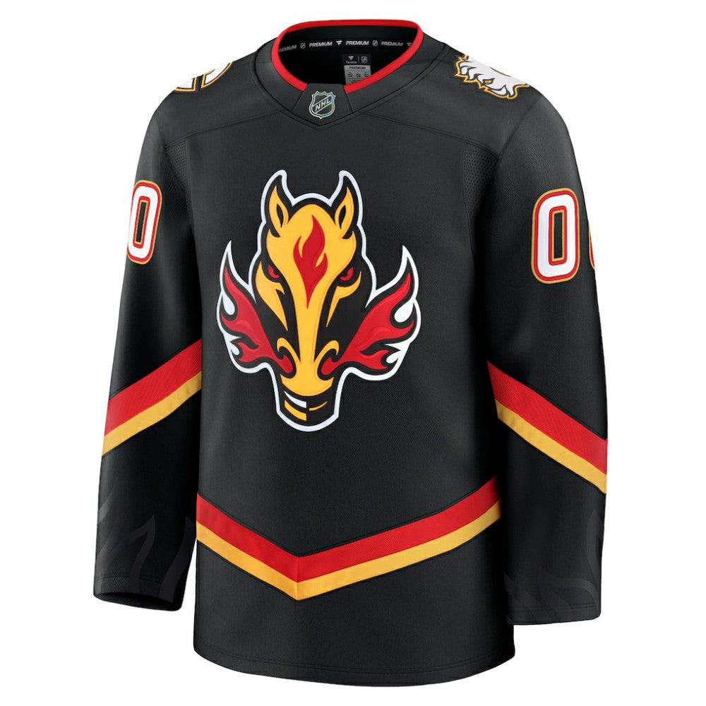 Calgary Flames Fanatics Alternate Premium Custom Jersey Black