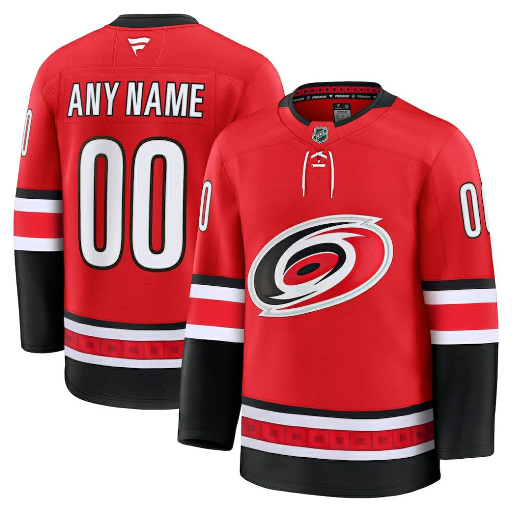 Carolina Hurricanes Fanatics Alternate Premium Custom Jersey Red