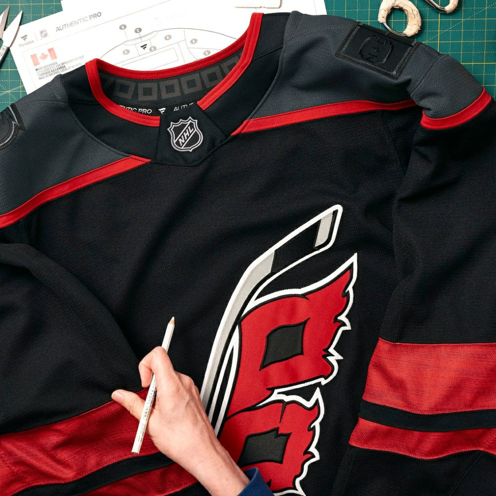 Carolina Hurricanes Fanatics Home Authentic Pro Custom Jersey Black