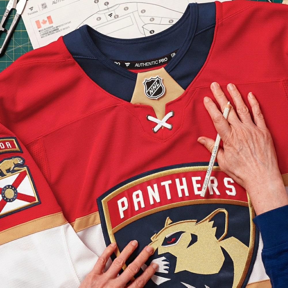 Florida Panthers Fanatics Home Authentic Pro Custom Jersey Red