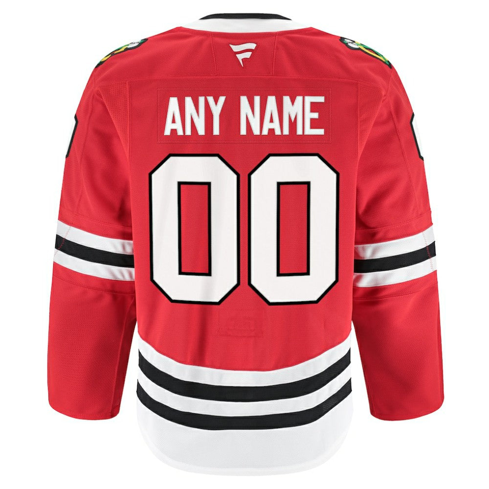 Chicago Blackhawks Fanatics Home Authentic Pro Custom Jersey Red