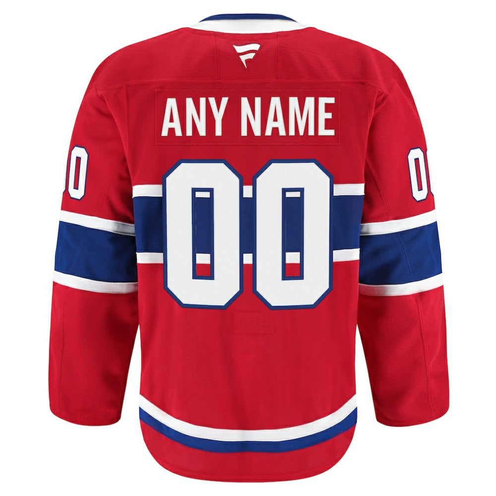Montreal Canadiens Fanatics Home Authentic Pro Custom Jersey Red