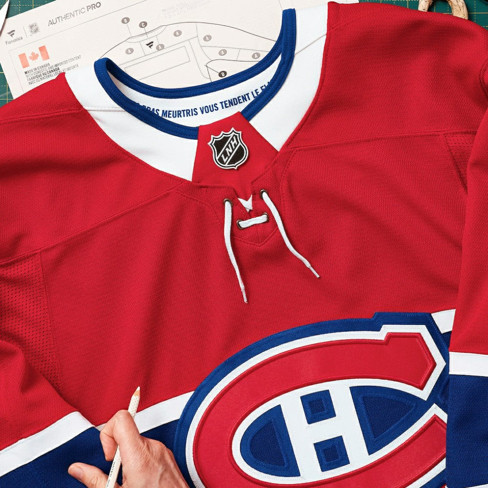 Montreal Canadiens Fanatics Home Authentic Pro Custom Jersey Red