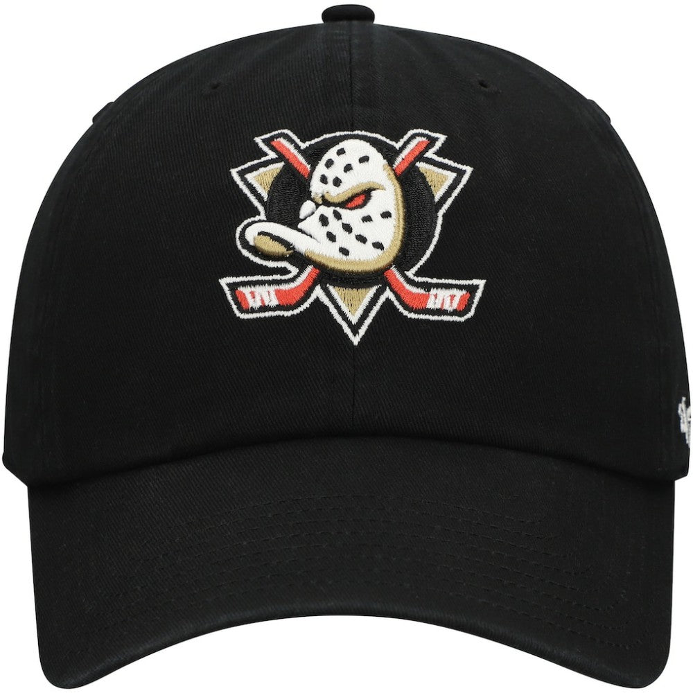 Anaheim Ducks '47 Core Logo Clean Up Adjustable Hat Black
