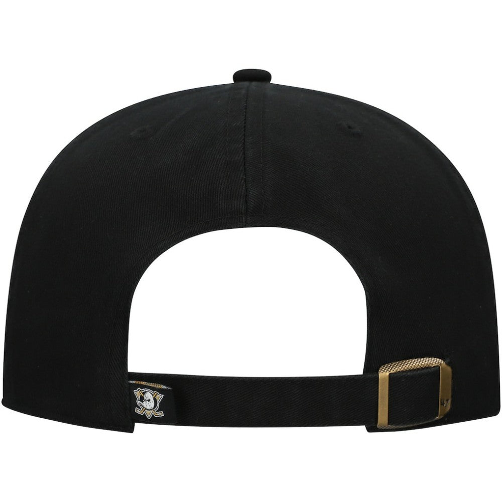 Anaheim Ducks '47 Core Logo Clean Up Adjustable Hat Black