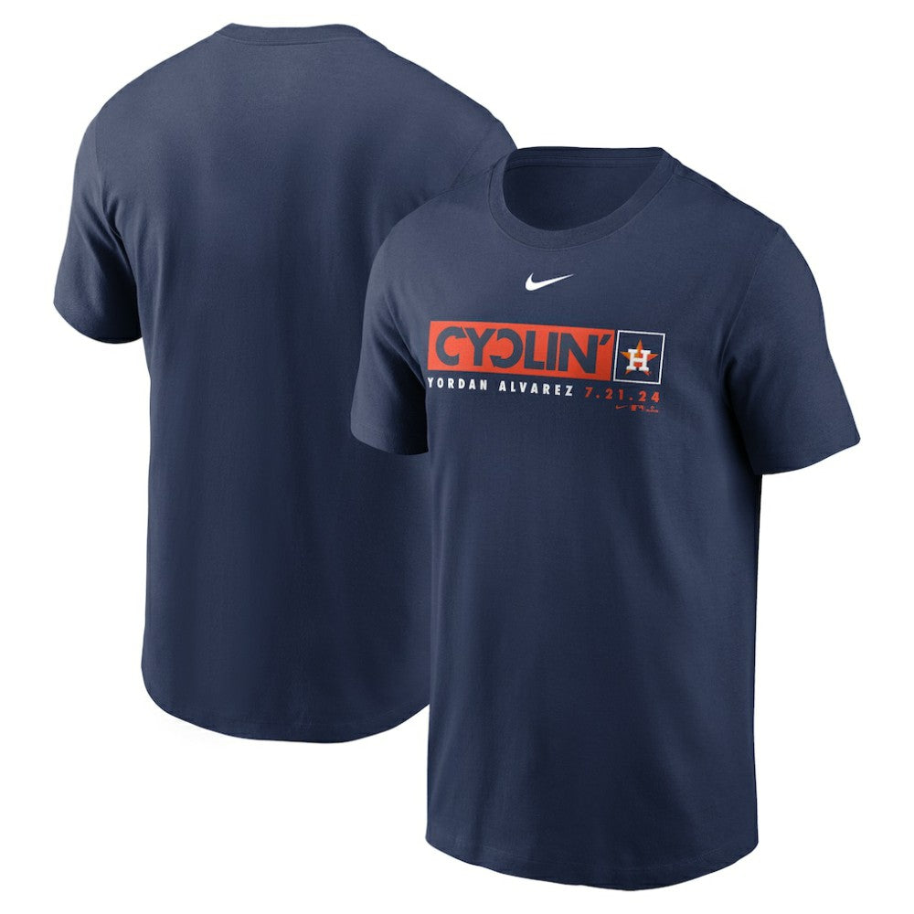 Yordan Alvarez Houston Astros Hit For The Cycle T-Shirt Navy | Nike