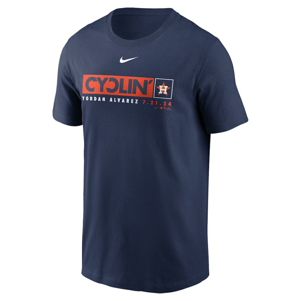 Yordan Alvarez Houston Astros Hit For The Cycle T-Shirt Navy | Nike