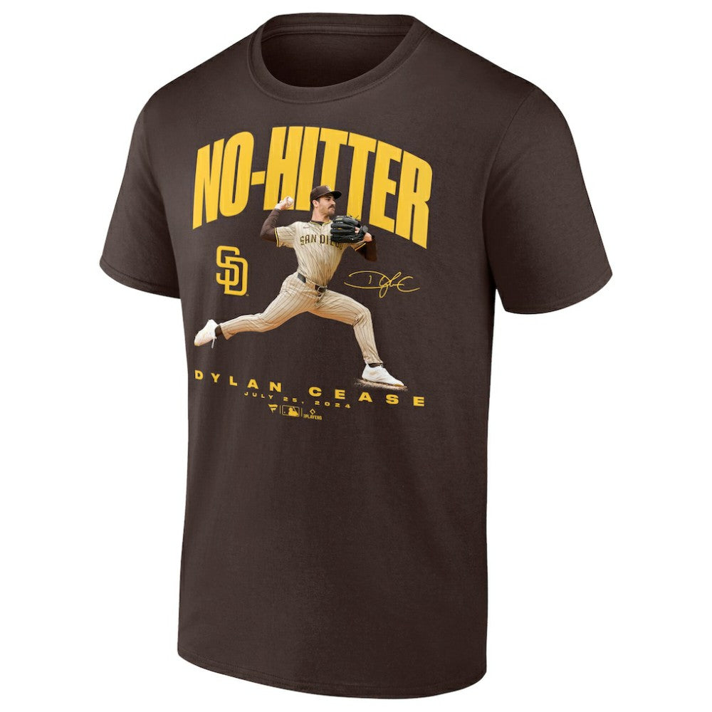 Dylan Cease San Diego Padres No-Hitter T-Shirt Brown