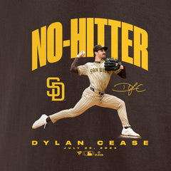 Dylan Cease San Diego Padres No-Hitter T-Shirt Brown