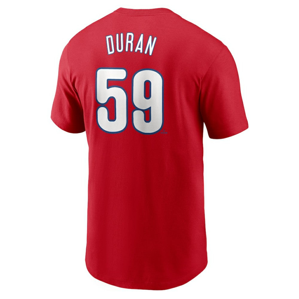 Jhoan Duran Philadelphia Phillies Fuse Name & Number T-Shirt Red | Nike