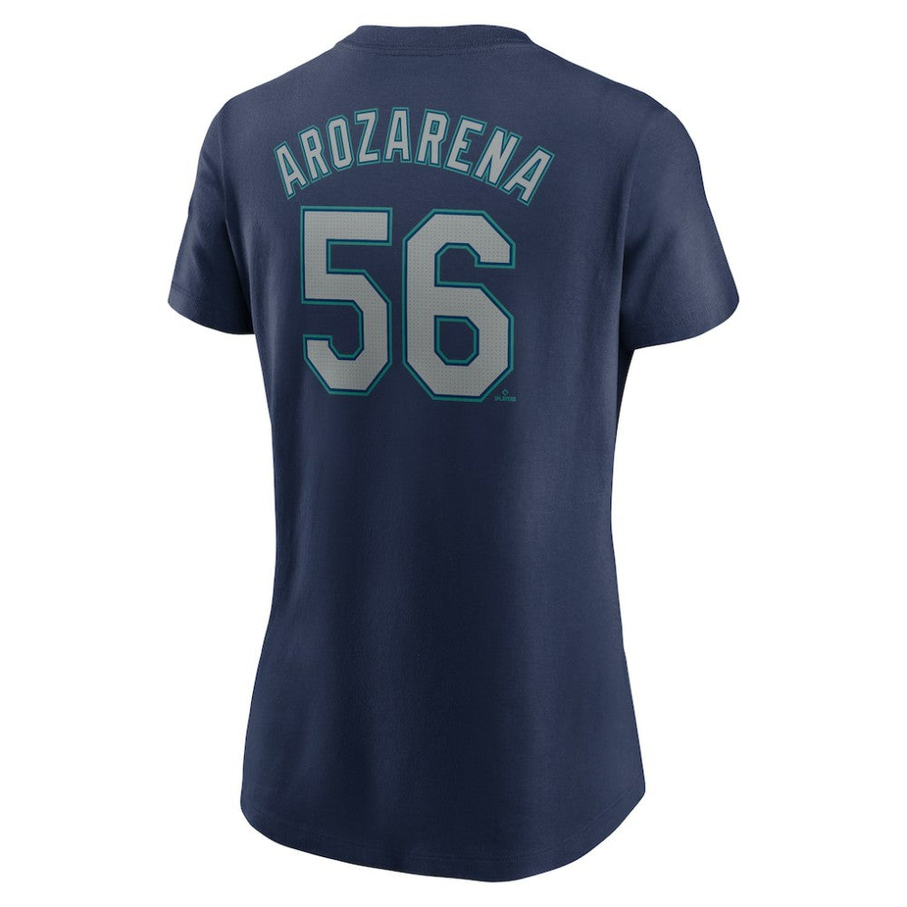 Randy Arozarena Seattle Mariners Women's Cooperstown Collection Fuse Name & Number T-Shirt Navy | Nike