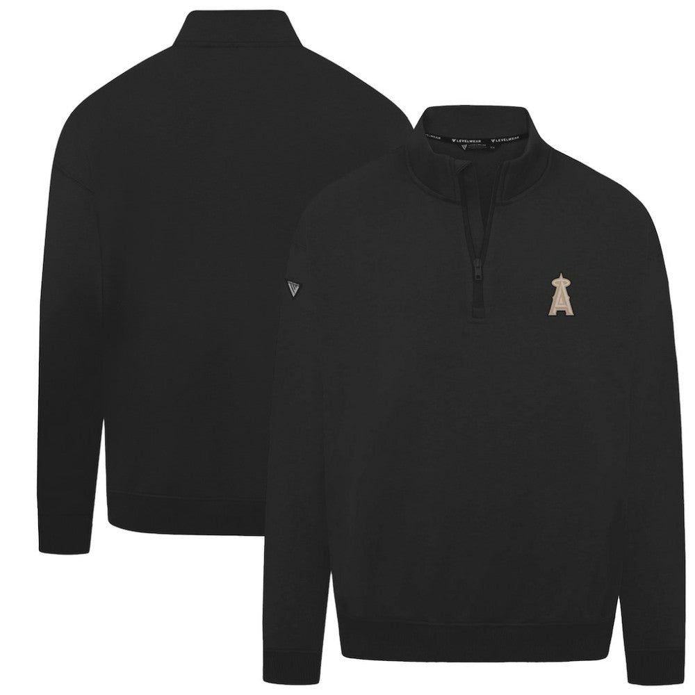 Los Angeles Angels Levelwear Murray Quarter-Zip Sweatshirt Black