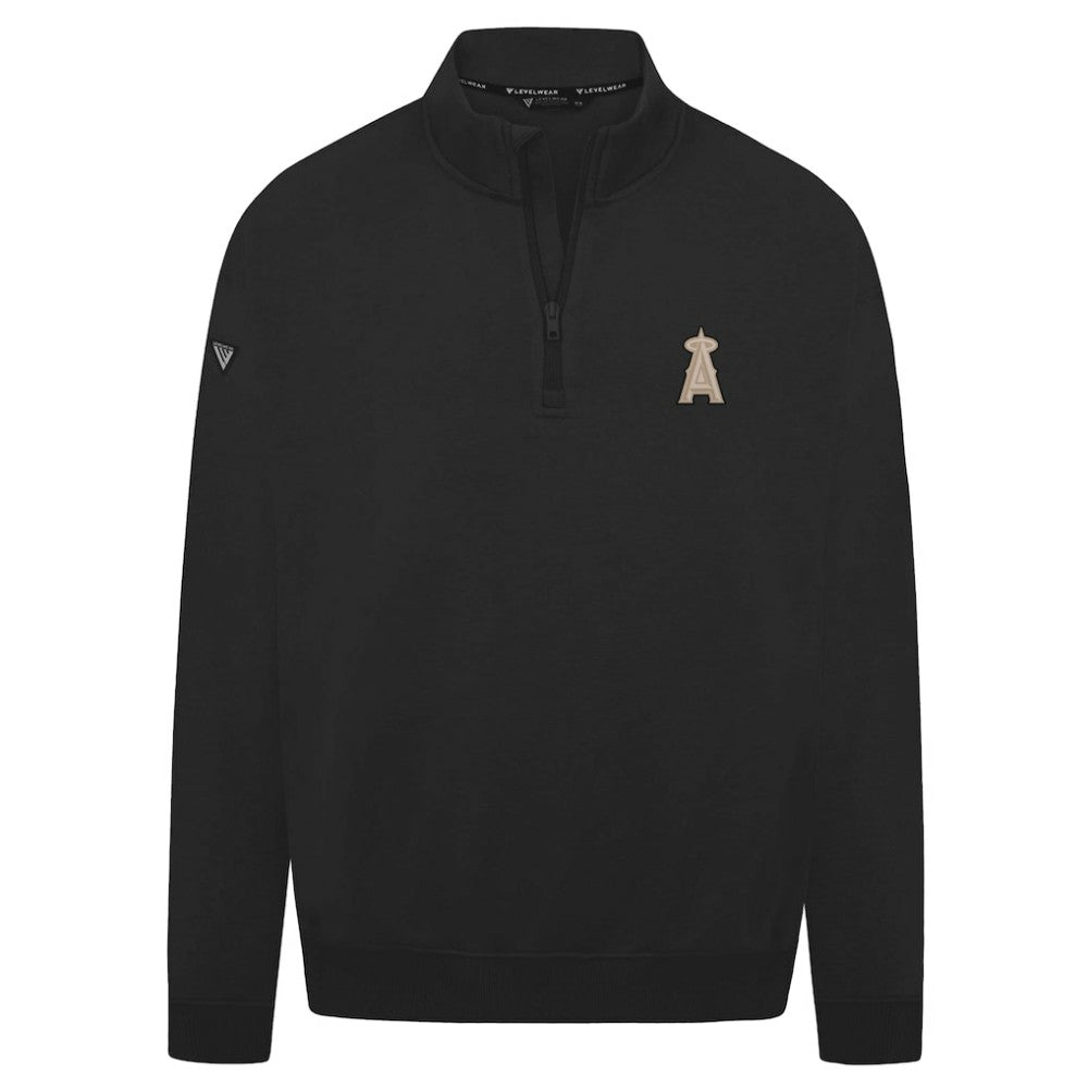 Los Angeles Angels Levelwear Murray Quarter-Zip Sweatshirt Black
