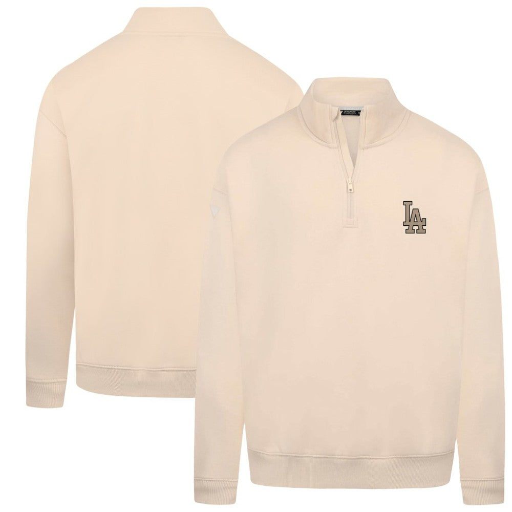 Los Angeles Dodgers Levelwear Murray Quarter-Zip Sweatshirt Khaki