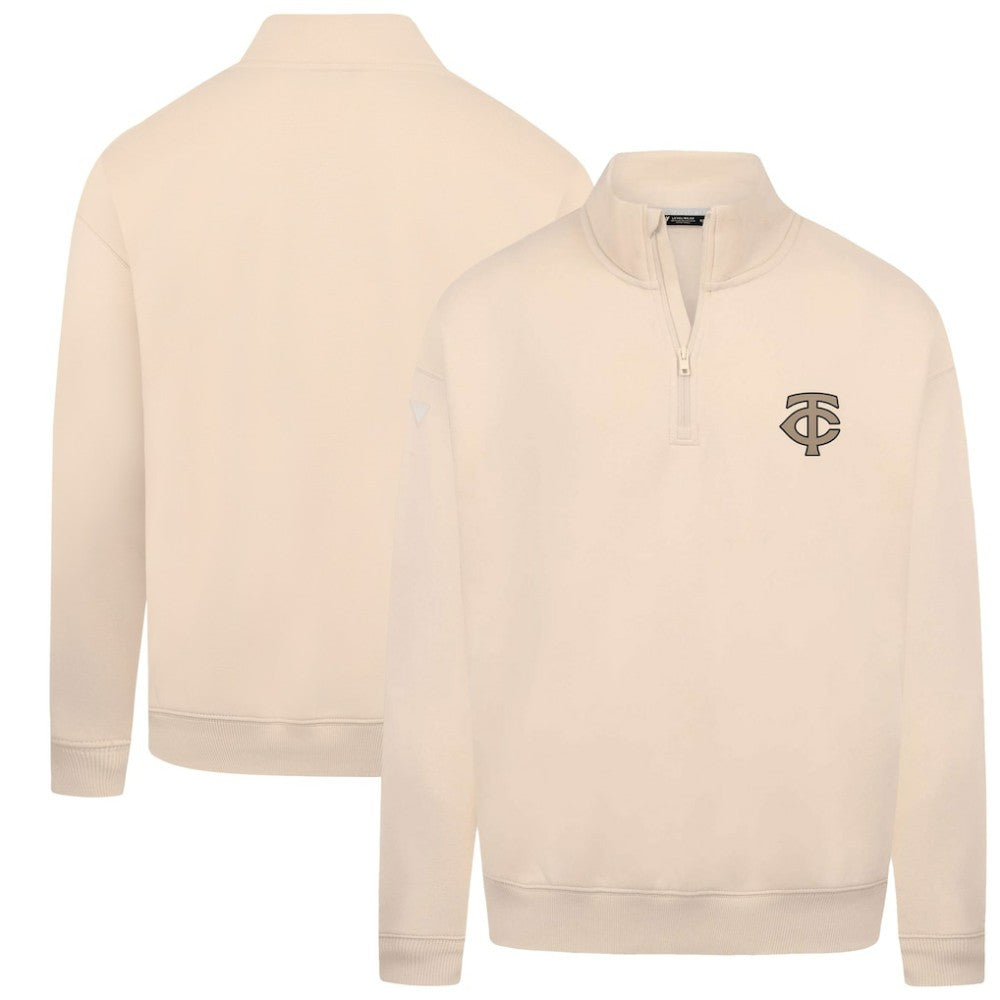 Minnesota Twins Levelwear Murray Quarter-Zip Sweatshirt Khaki