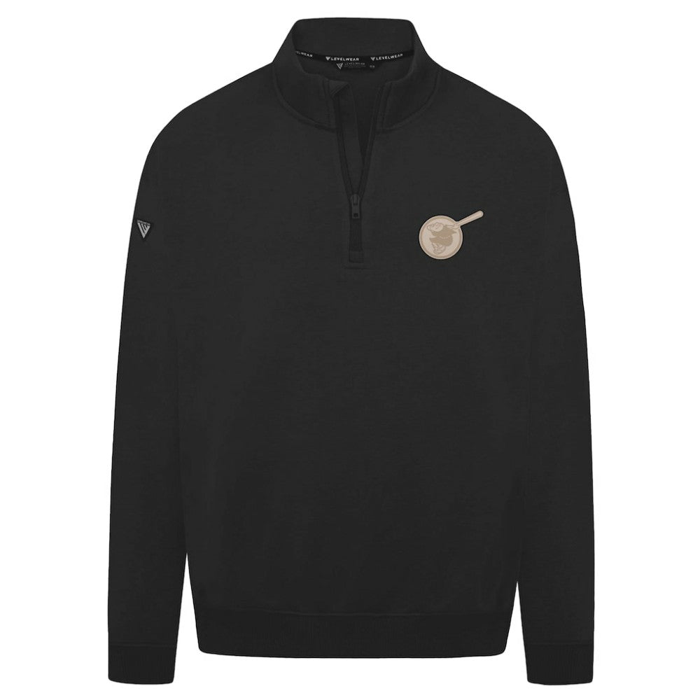 San Diego Padres Levelwear Murray Quarter-Zip Sweatshirt Black